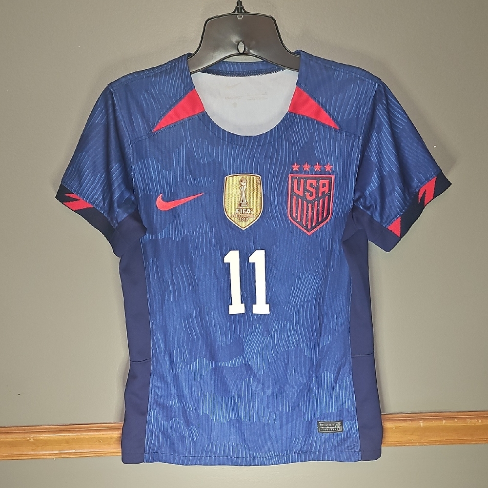 Nike Blue and Red USA Soccer Tee